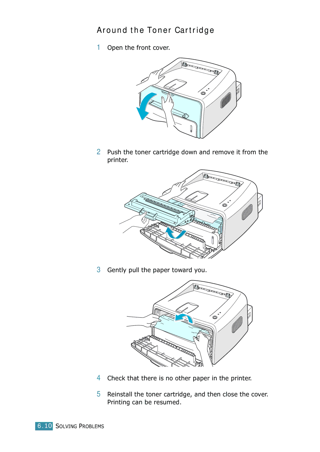 Samsung ML-1520 manual Around the Toner Cartridge 