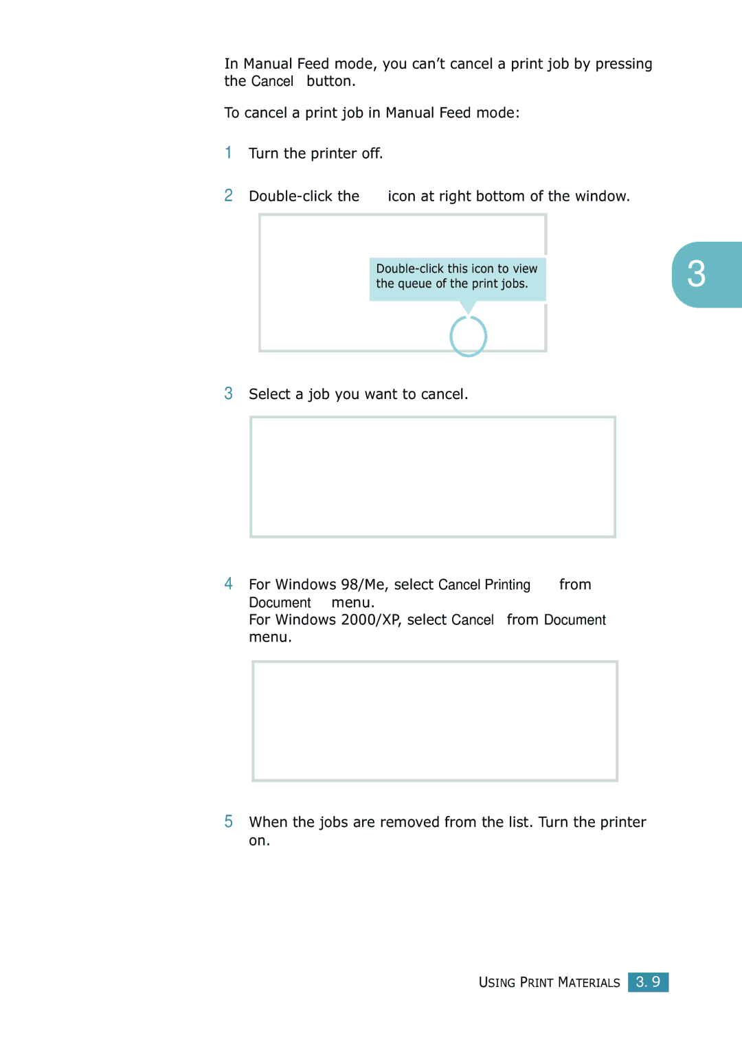 Samsung ML-1520 manual Double-click this icon to view Queue of the print jobs 