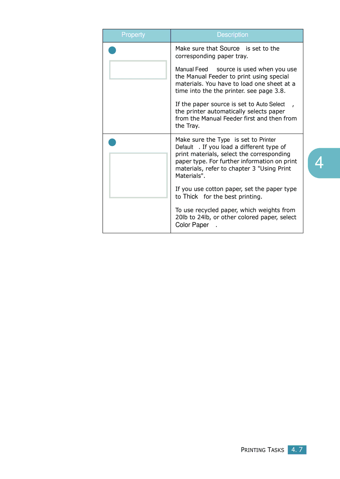 Samsung ML-1520 manual Color Paper 