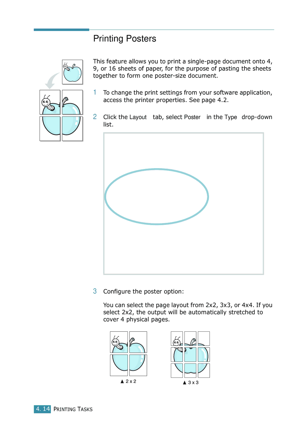 Samsung ML-1520 manual Printing Posters 