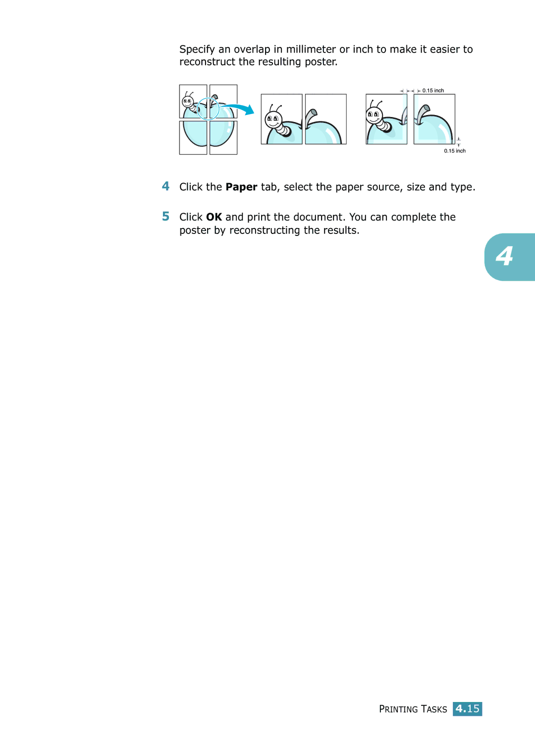 Samsung ML-1520 manual Printing Tasks 