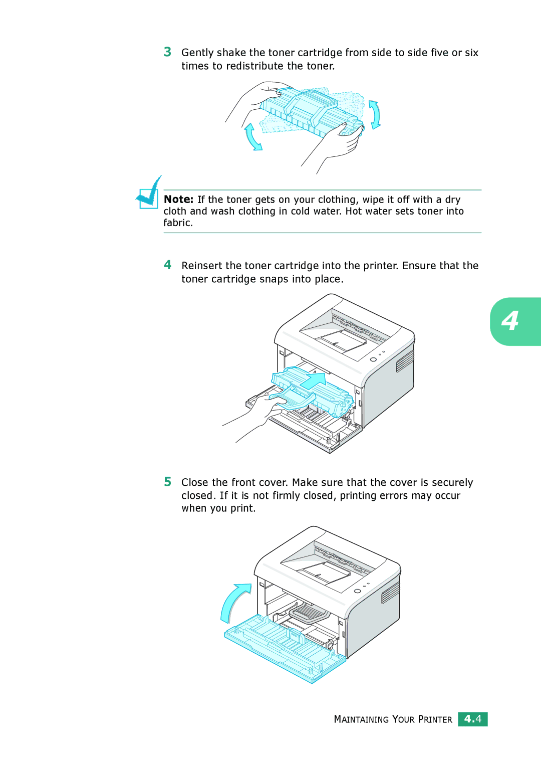 Samsung ML-1610 manual Maintaining Your Printer 