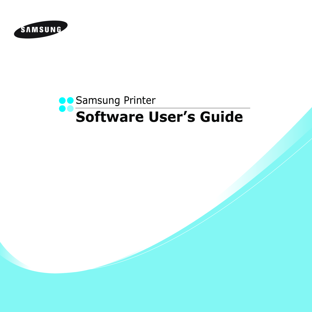 Samsung ML-1610 manual Software User’s Guide, Samsung Printer 