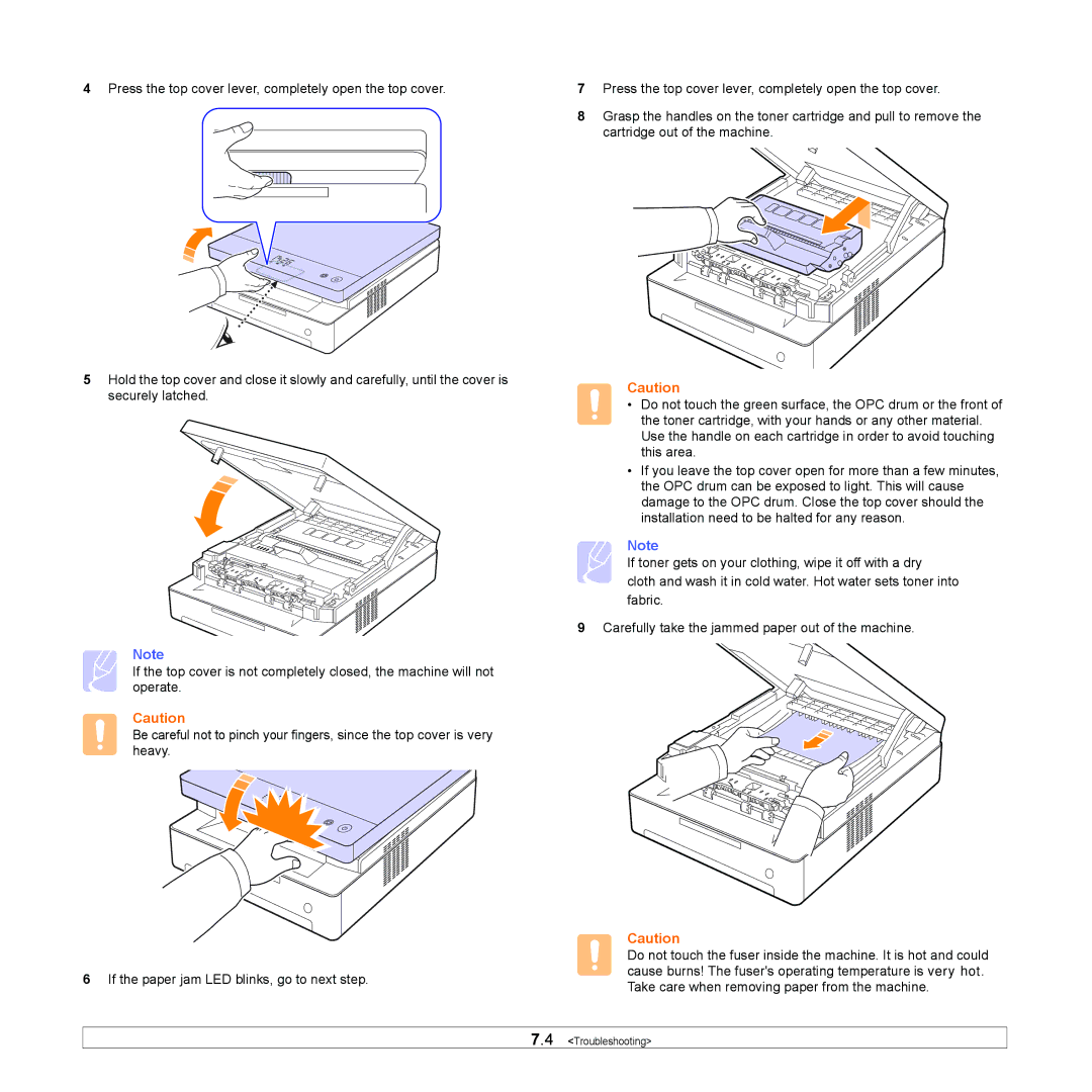 Samsung ML-1630 manual Troubleshooting 