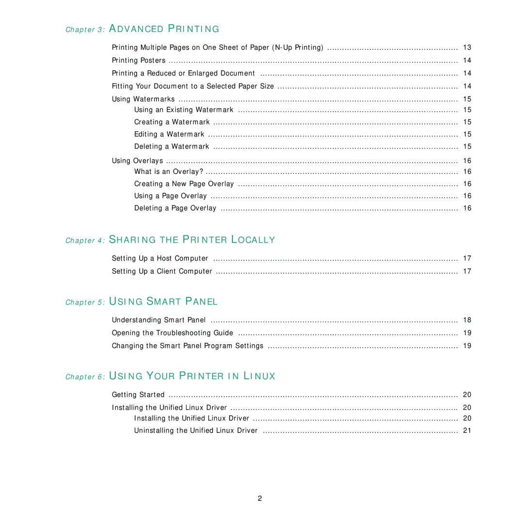 Samsung ML-1630 manual Sharing the Printer Locally 