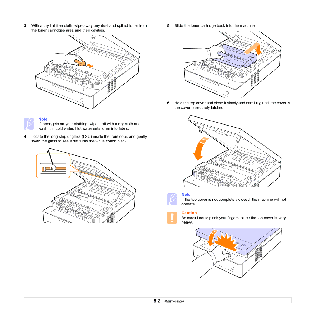 Samsung ML-1630W manual Maintenance 