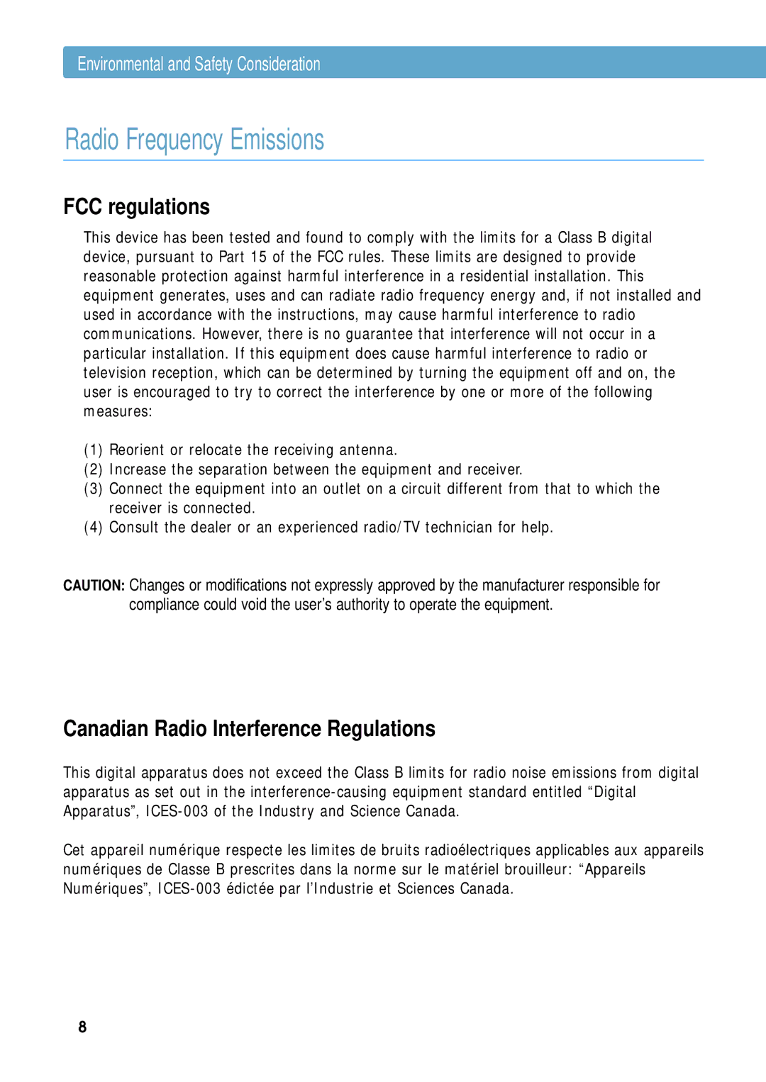 Samsung ML-1651N, ML-1650 manual Radio Frequency Emissions, FCC regulations 