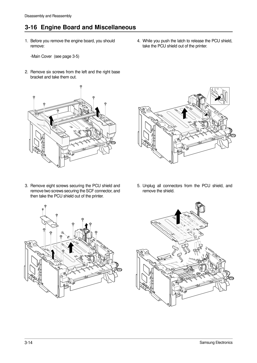 Samsung ML-1650, ML-1651N specifications Engine Board and Miscellaneous 