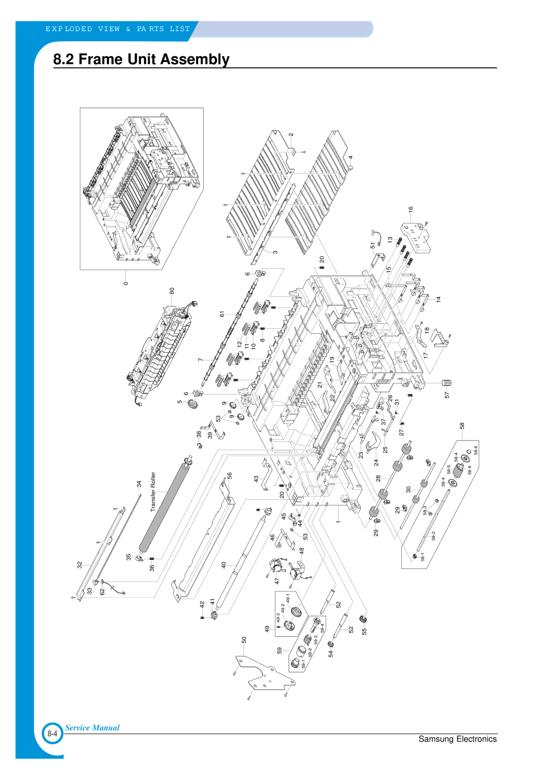 Samsung ML-1700 specifications Unit Assembly 