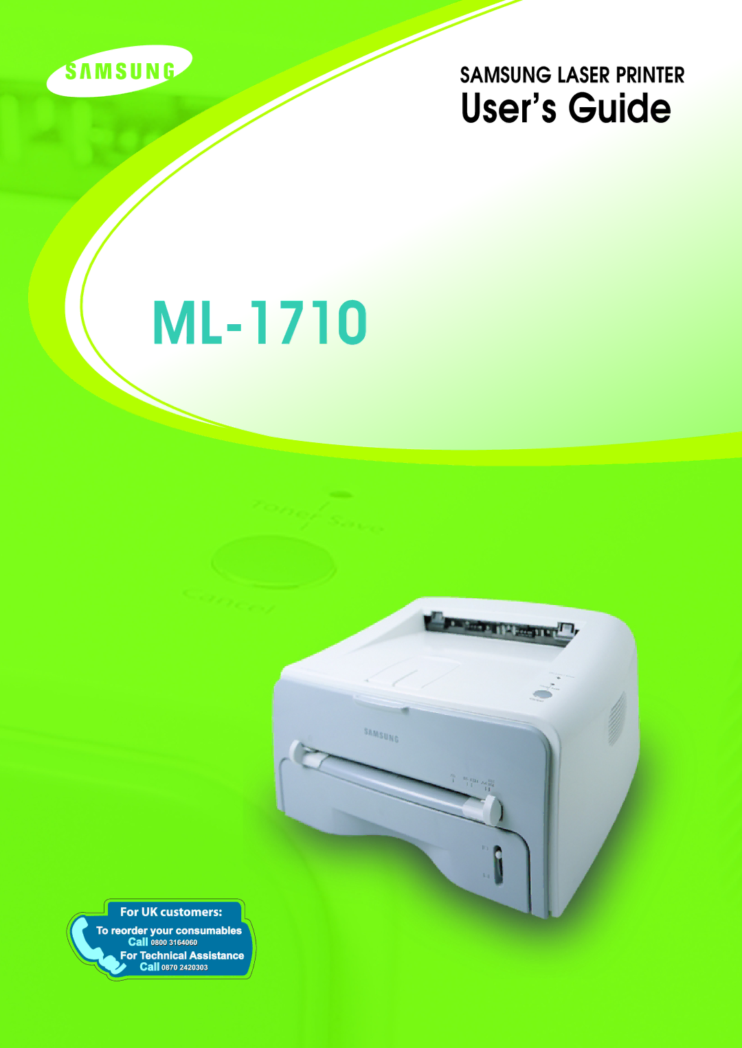 Samsung ML-1710 manual 