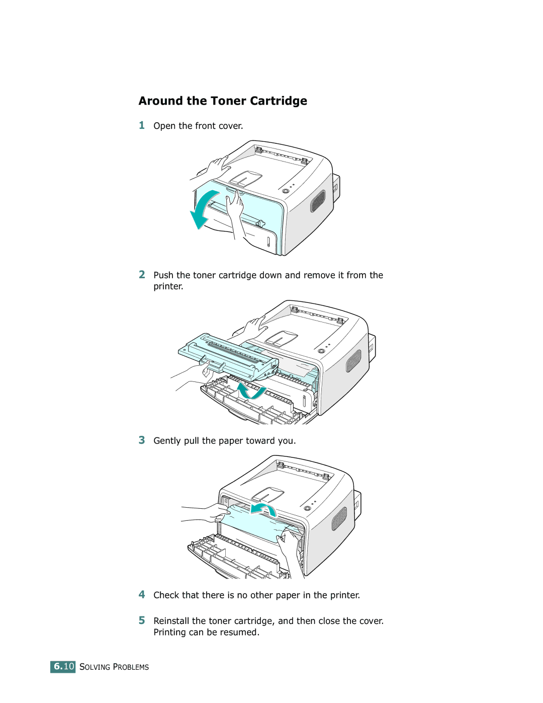 Samsung ML-1710 manual Around the Toner Cartridge 