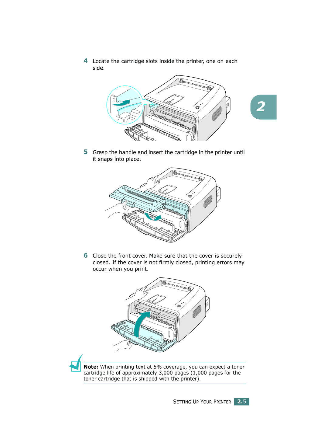 Samsung ML-1710 manual Setting UP Your Printer 