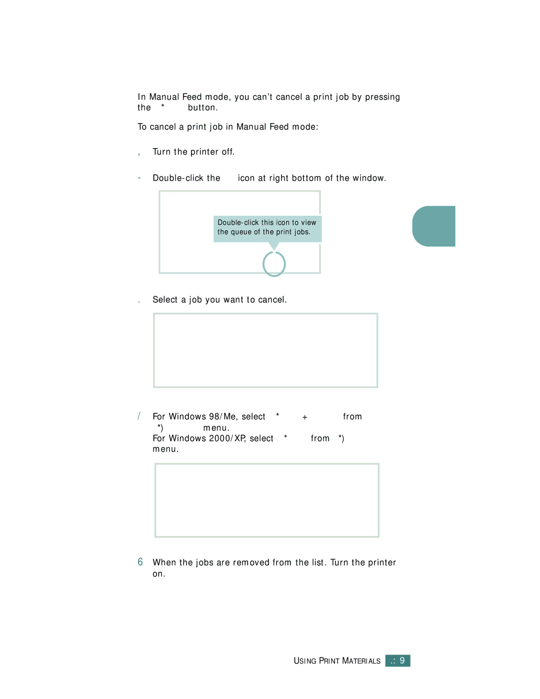 Samsung ML-1710 manual Double-click this icon to view Queue of the print jobs 