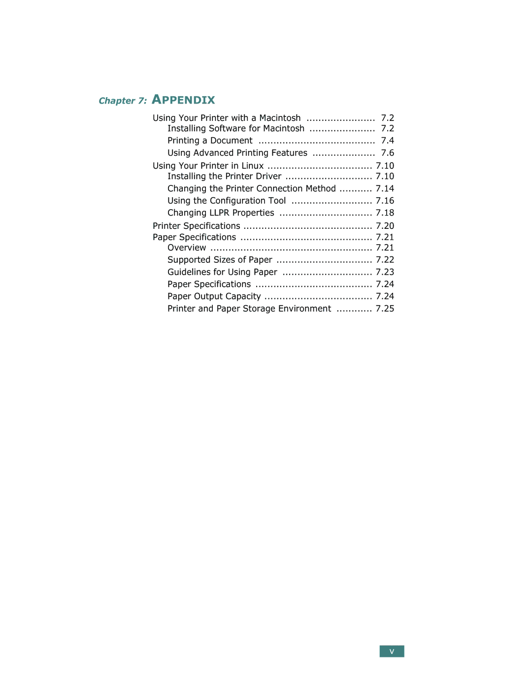 Samsung ML-1710 manual Appendix 