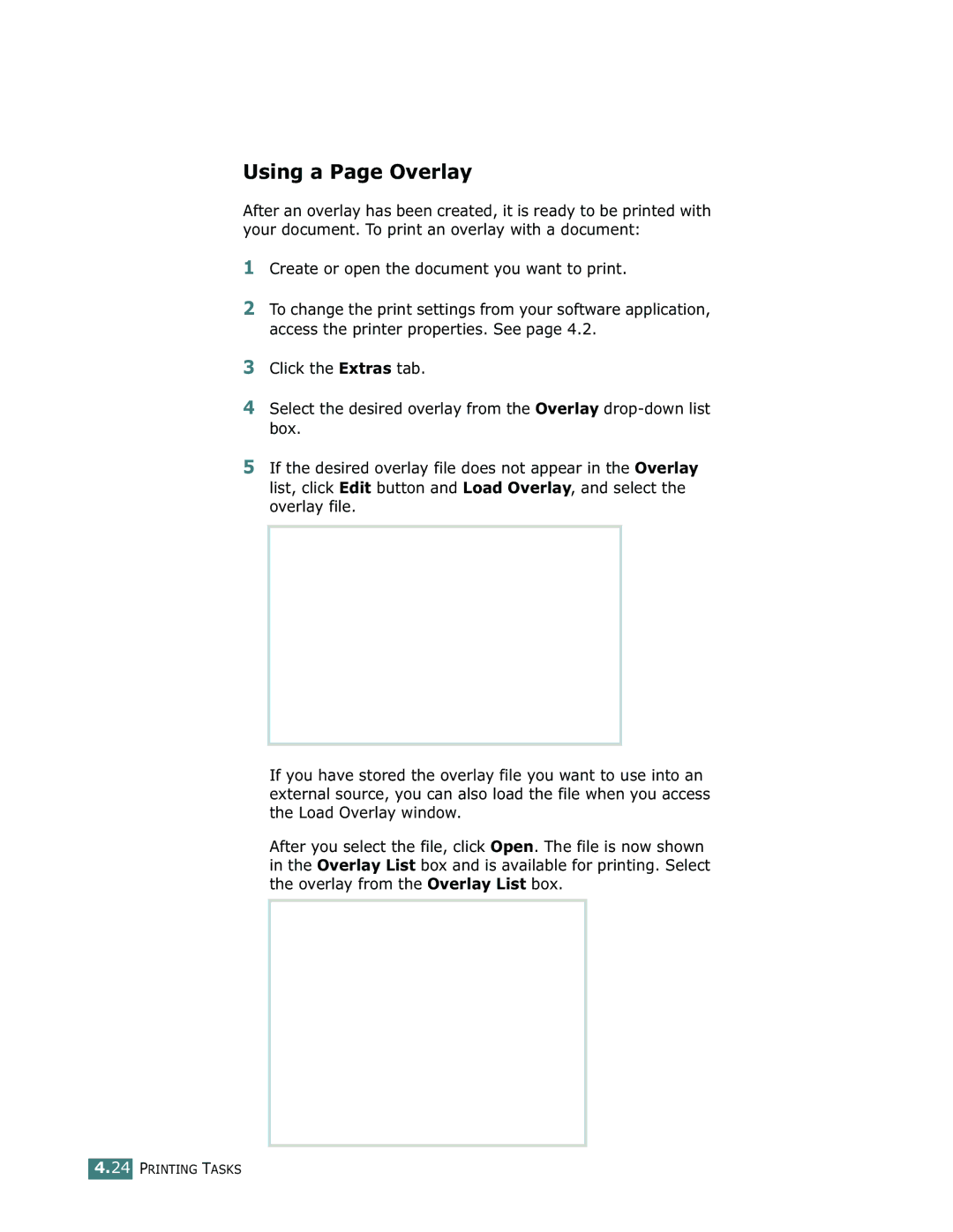 Samsung ML-1710 manual Using a Page Overlay 