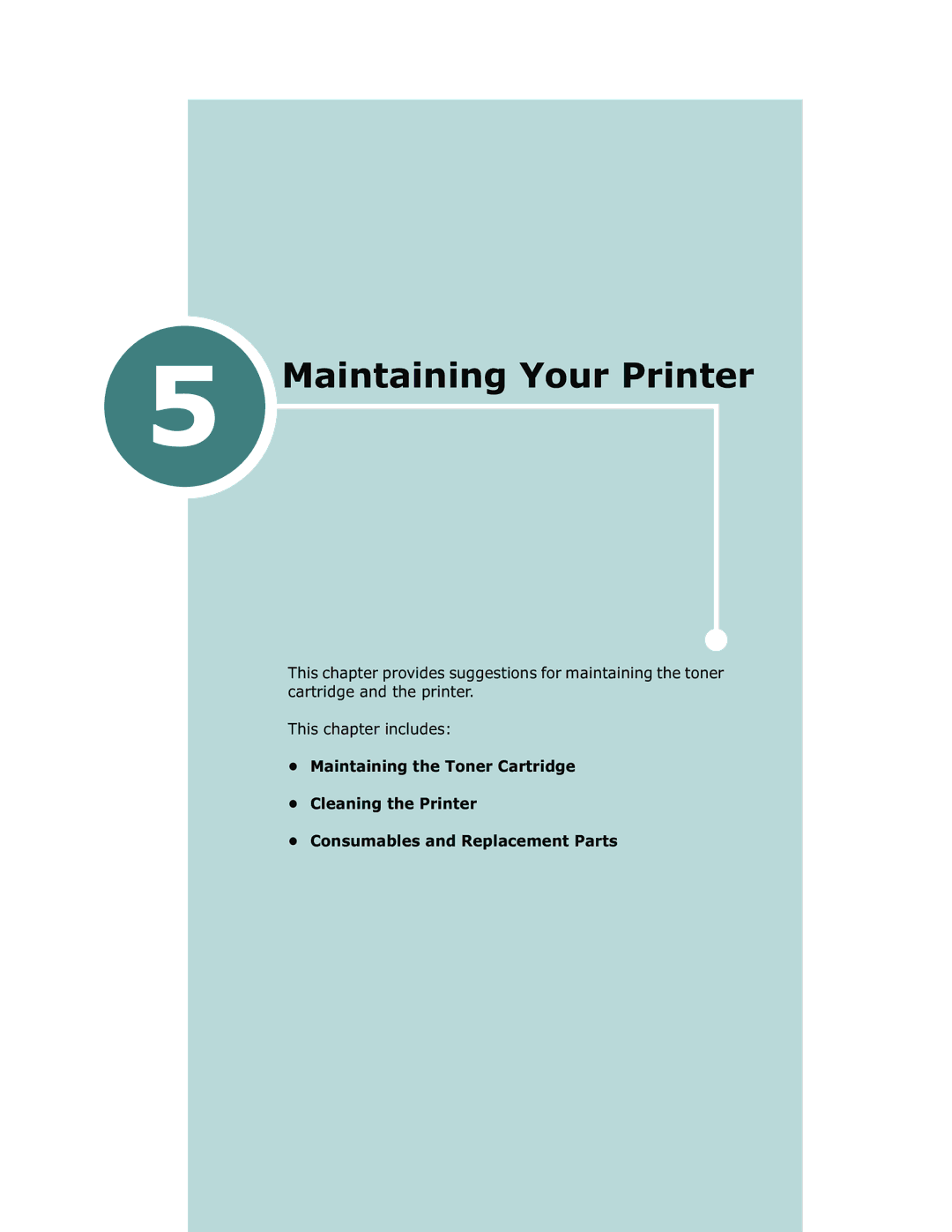 Samsung ML-1710 manual Maintaining Your Printer 