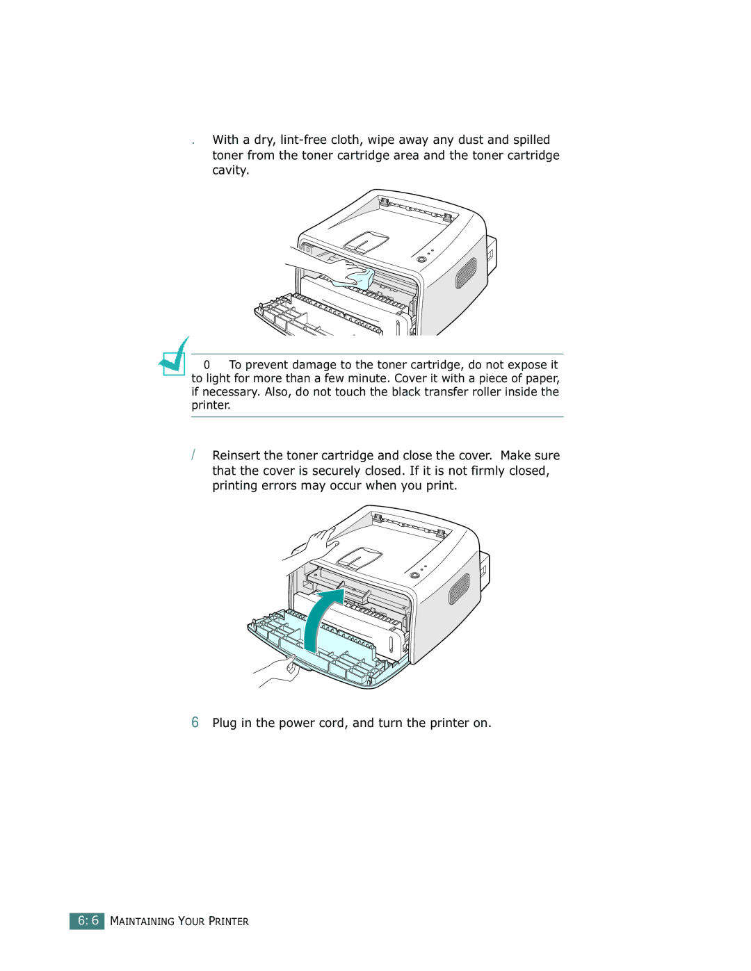 Samsung ML-1710 manual Maintaining Your Printer 