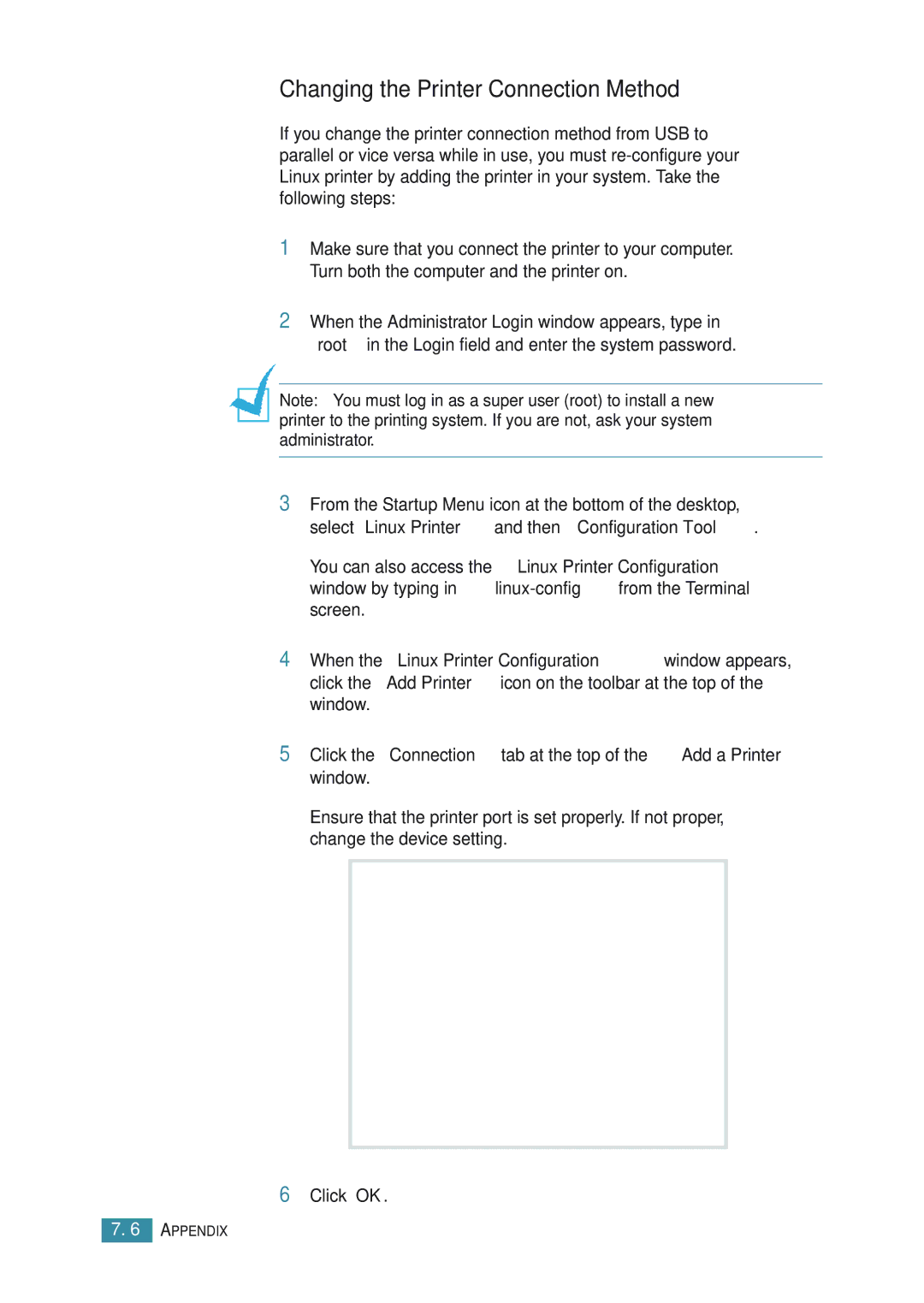 Samsung ML-1710P manual Changing the Printer Connection Method 