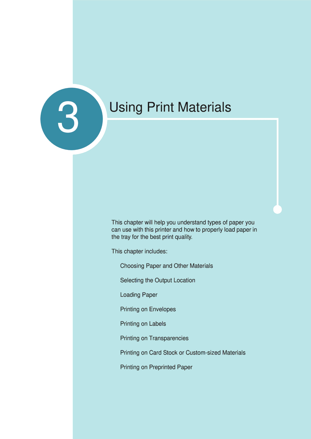 Samsung ML-1710P manual Using Print Materials 