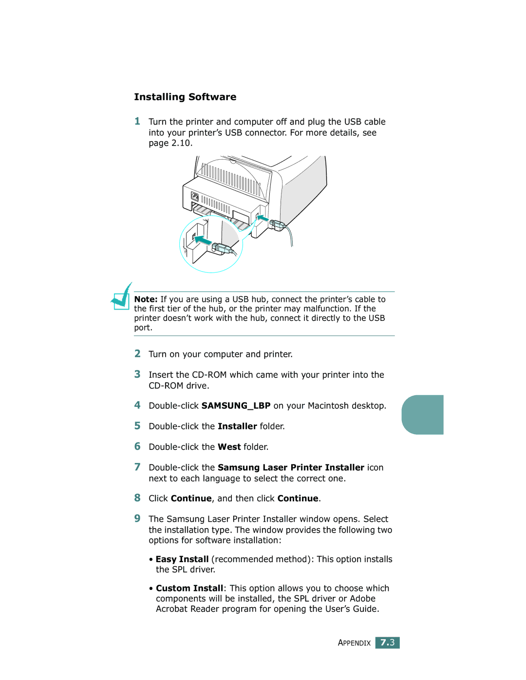 Samsung ML-1750 manual Installing Software 