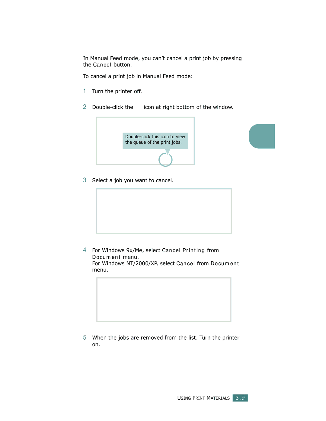 Samsung ML-1750 manual Double-click this icon to view Queue of the print jobs 