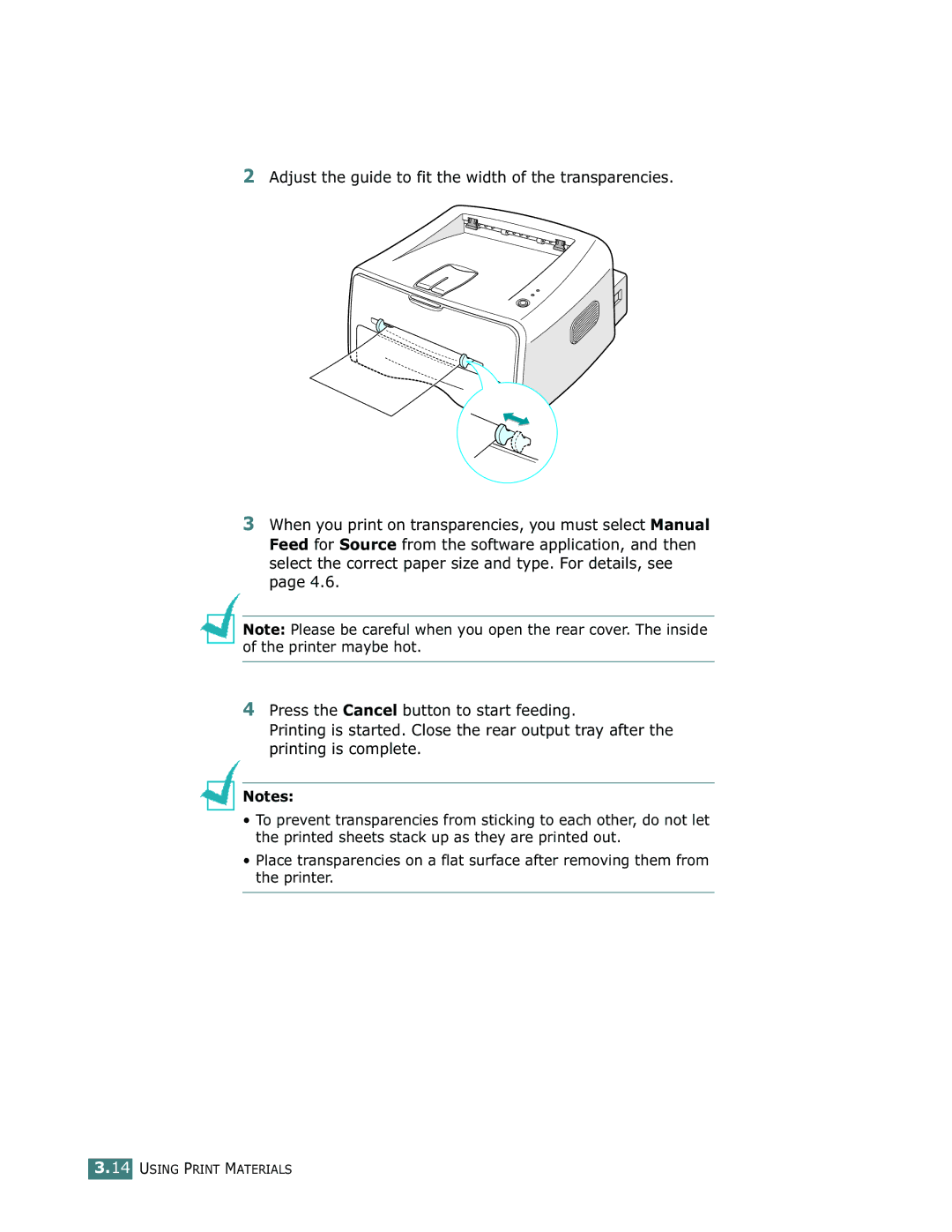 Samsung ML-1750 manual Using Print Materials 