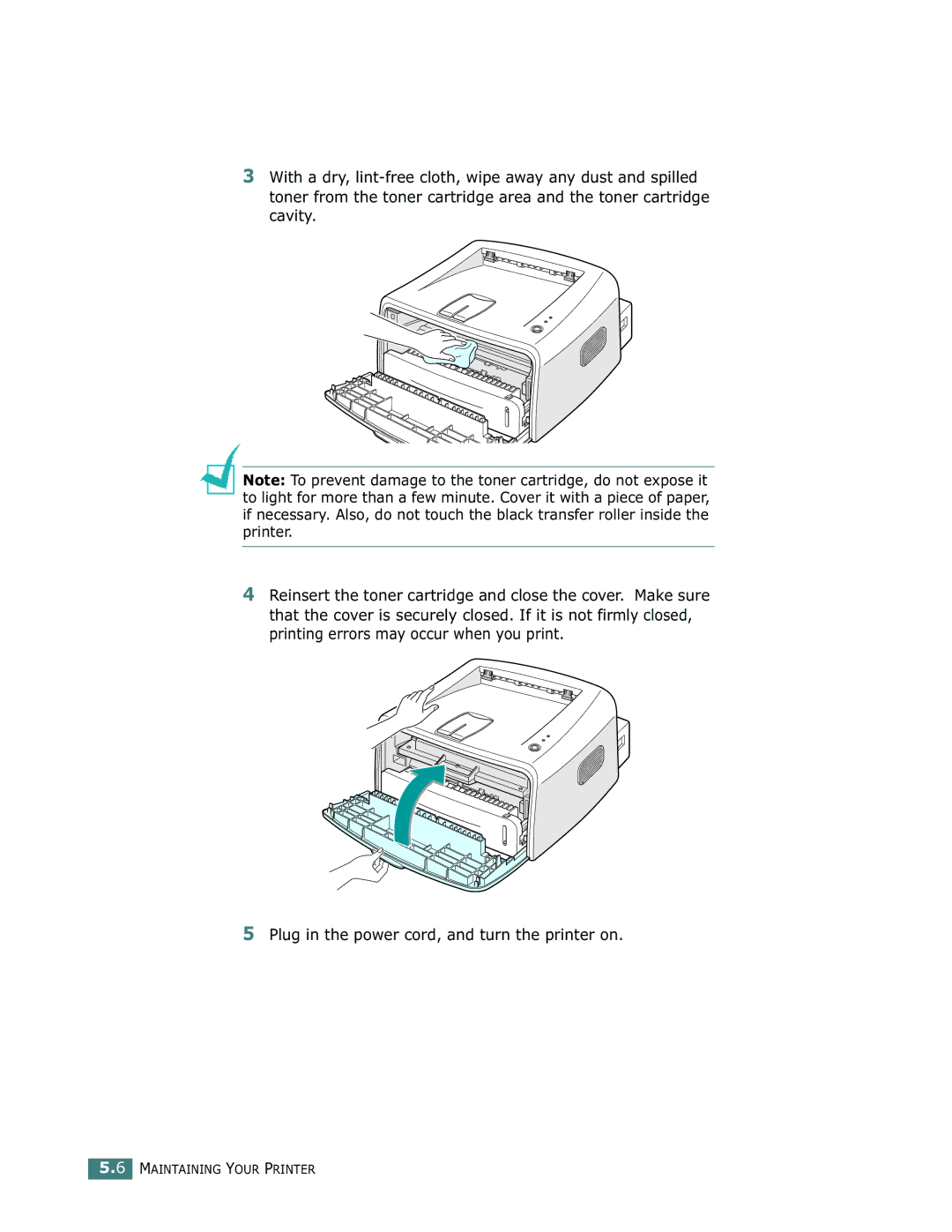 Samsung ML-1750 manual Maintaining Your Printer 