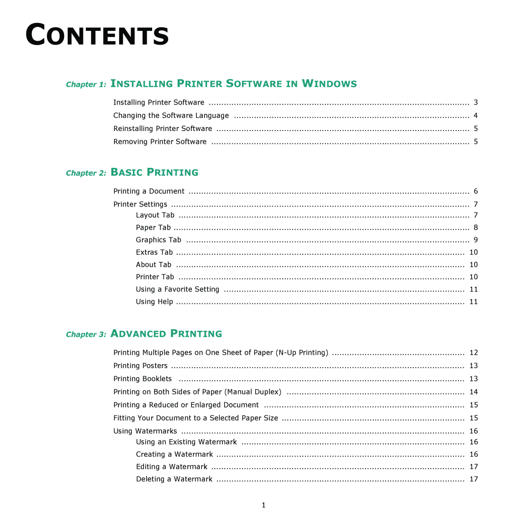 Samsung ML-2010 Series manual Installing Printer Software in Windows 