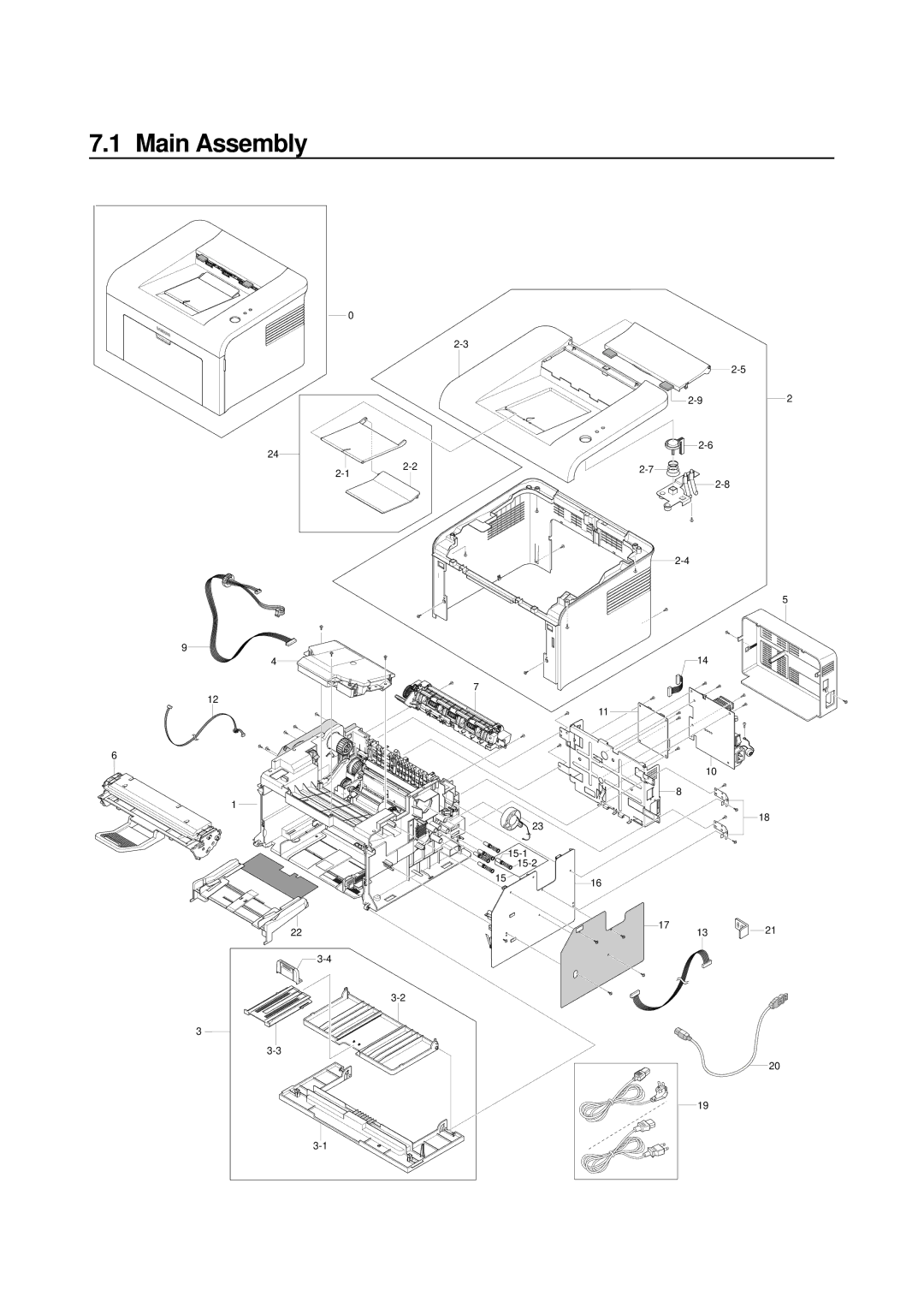 Samsung ML-2015/XEV manual Main Assembly 