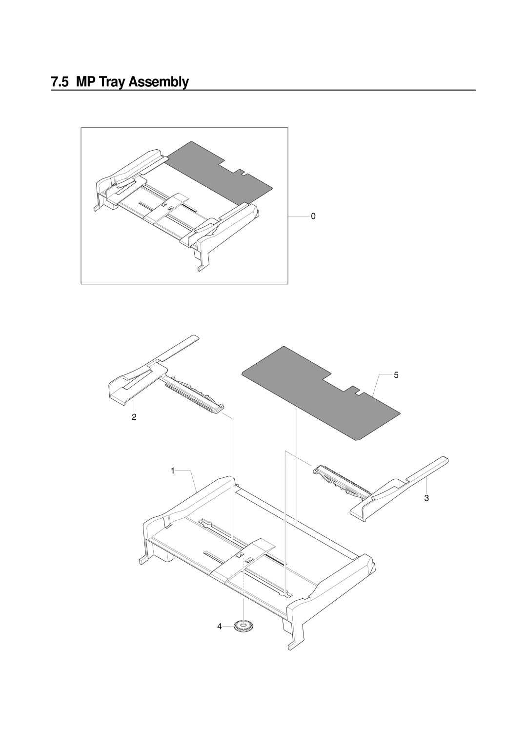 Samsung ML-2015/XEV manual MP Tray Assembly 