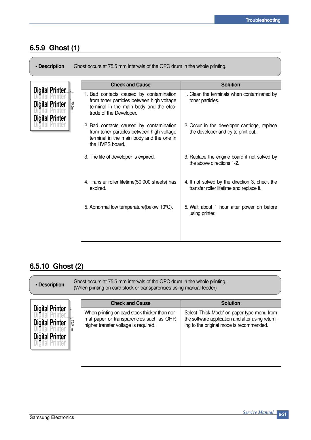 Samsung ML-2015/XEV manual Ghost 