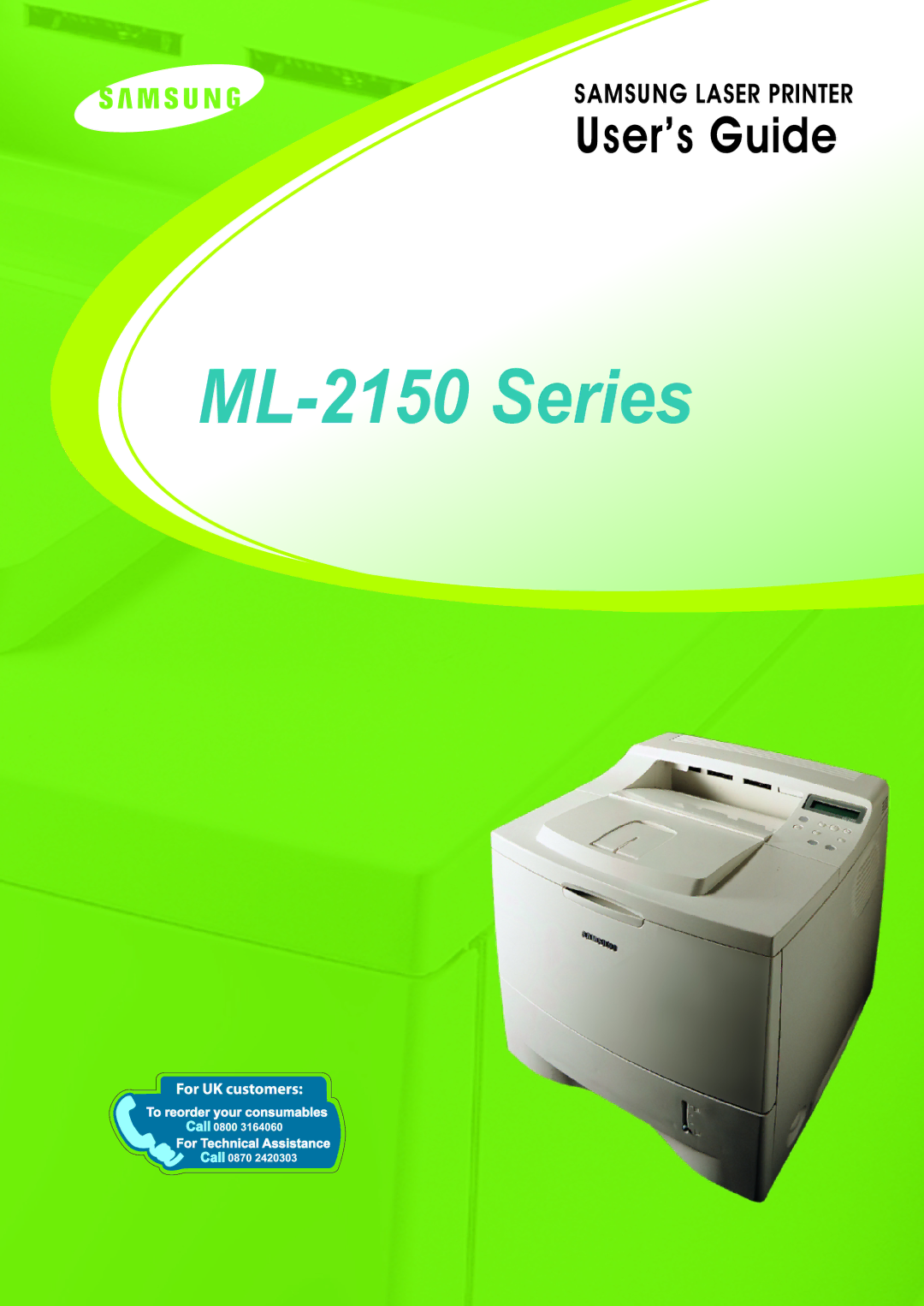 Samsung manual ML-2150 Series 