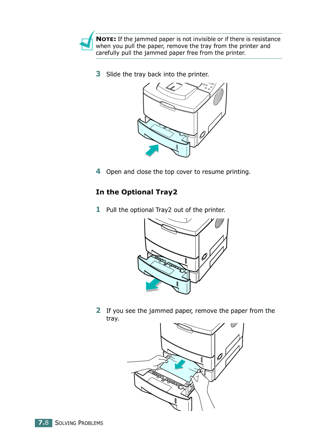 Samsung ML-2150 manual Optional Tray2 