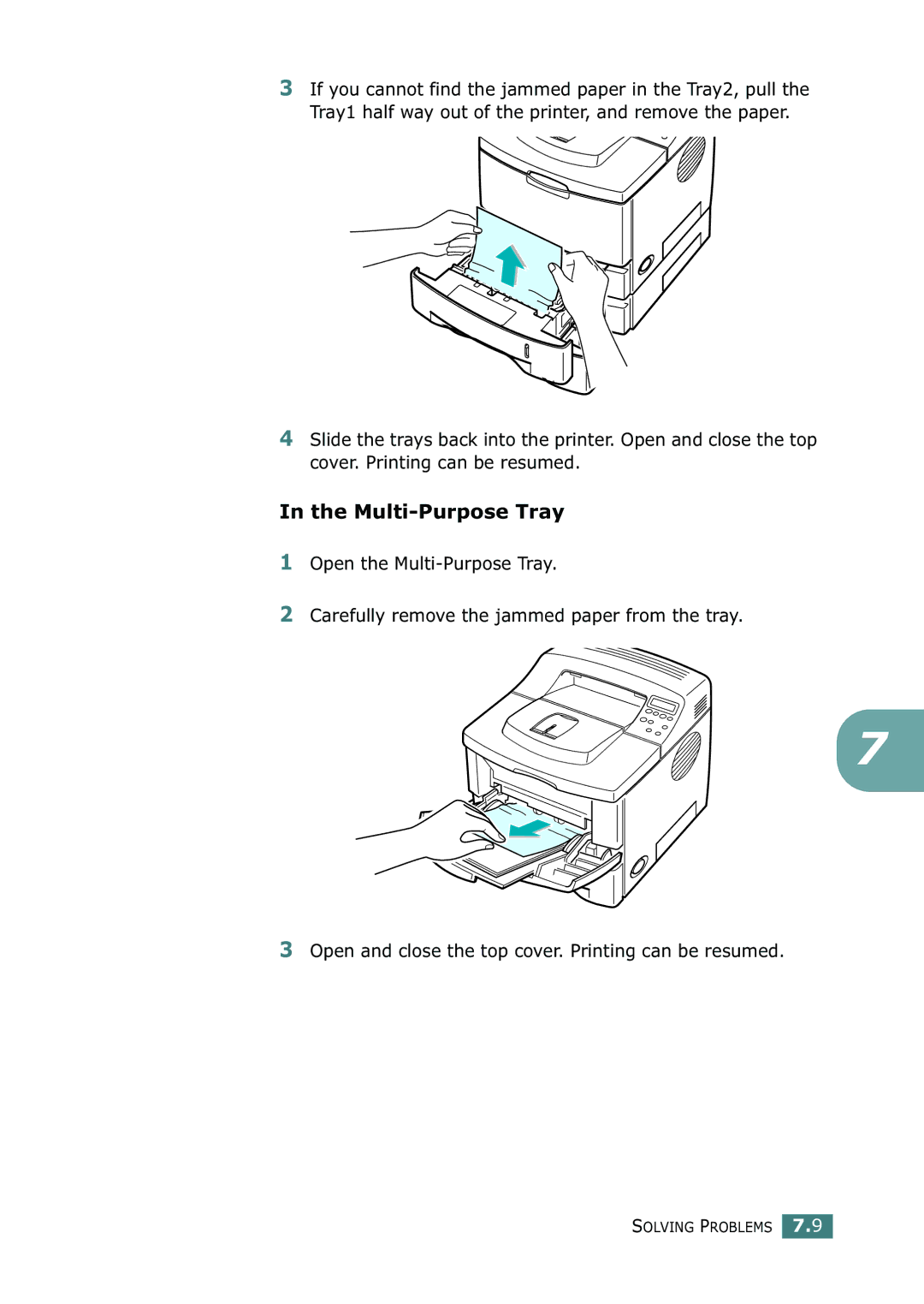 Samsung ML-2150 manual Multi-Purpose Tray 