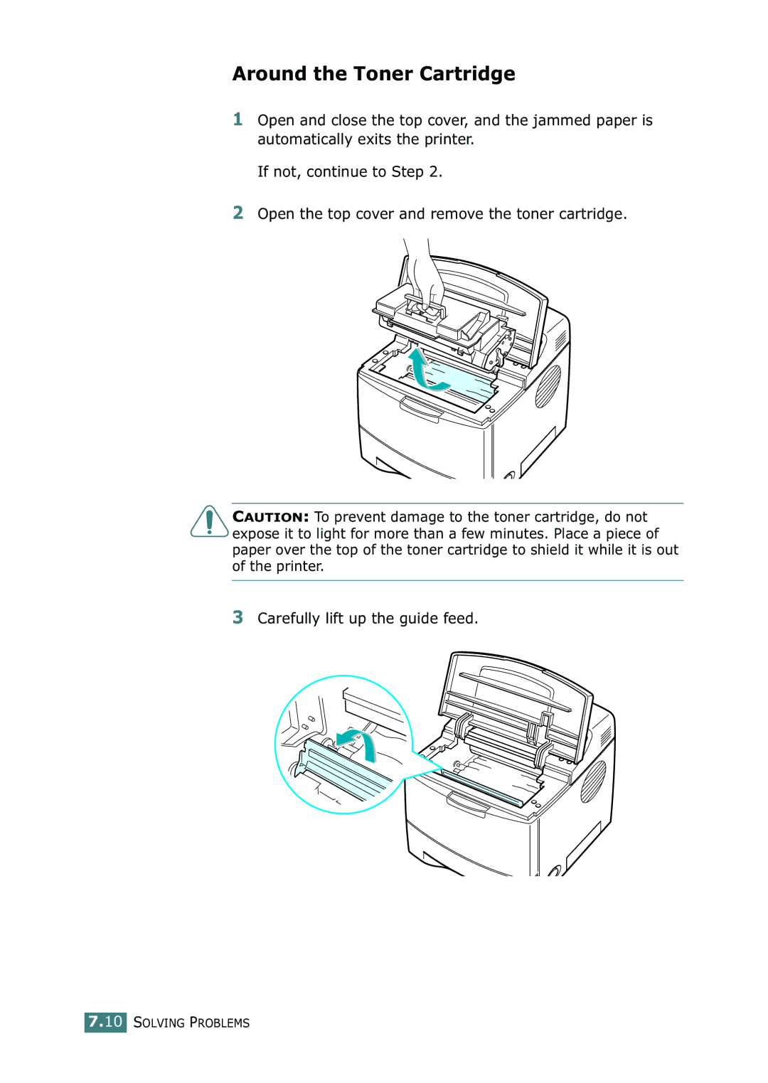 Samsung ML-2150 manual Around the Toner Cartridge 