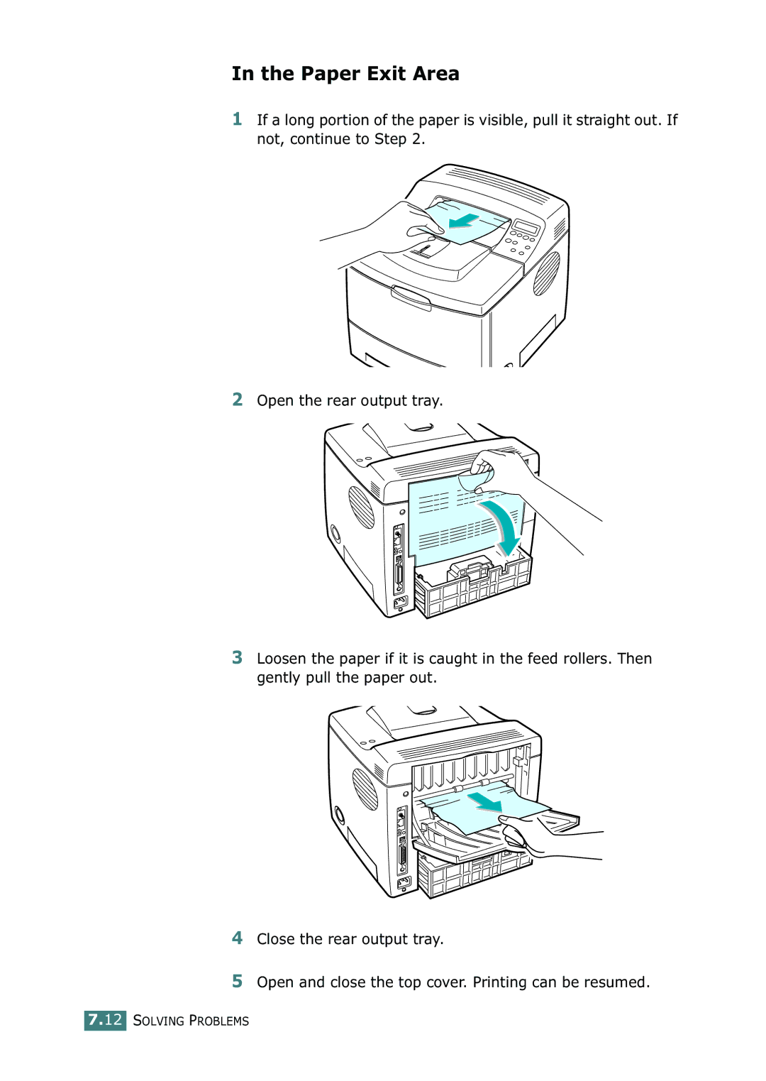 Samsung ML-2150 manual Paper Exit Area 