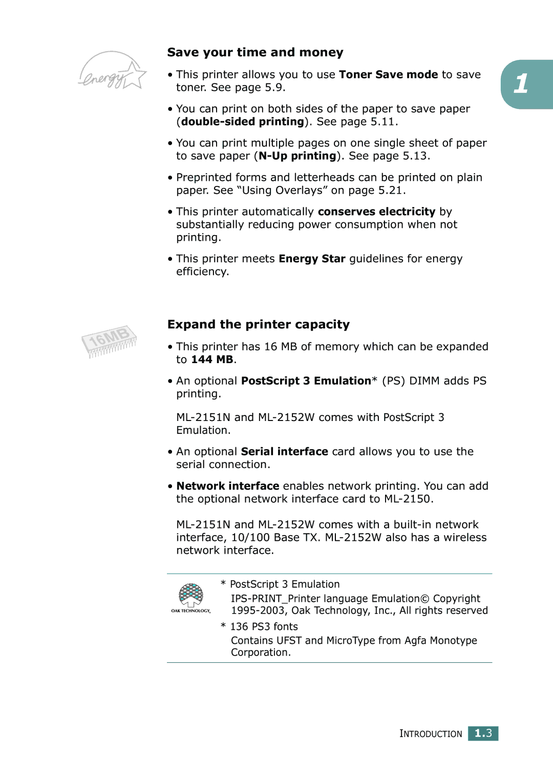 Samsung ML-2150 manual Save your time and money, Expand the printer capacity 