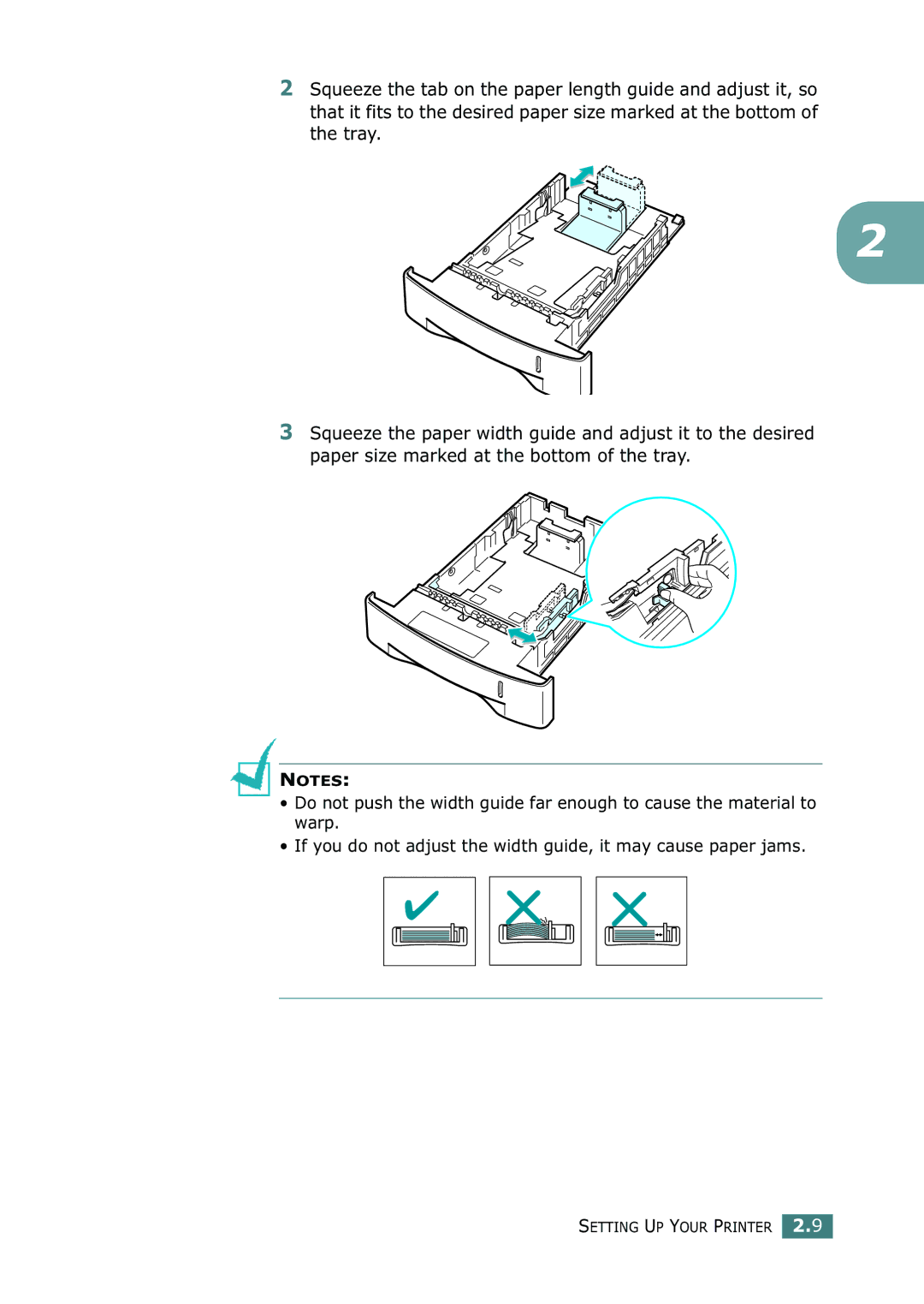 Samsung ML-2150 manual Setting UP Your Printer 