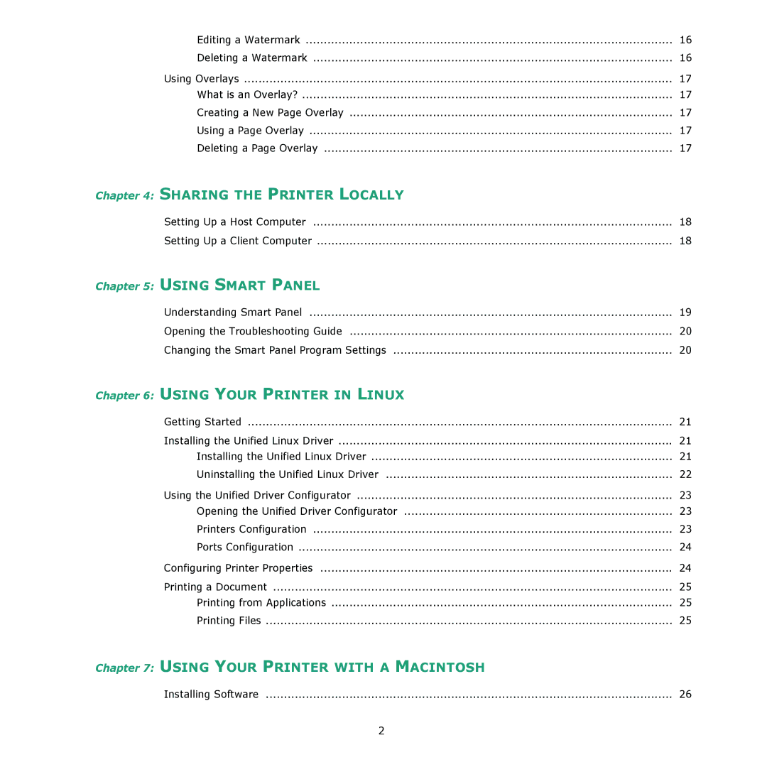 Samsung ML-2240 manual Sharing the Printer Locally 