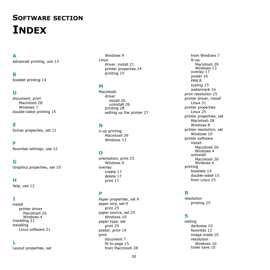 Samsung ML-2240 manual Index 