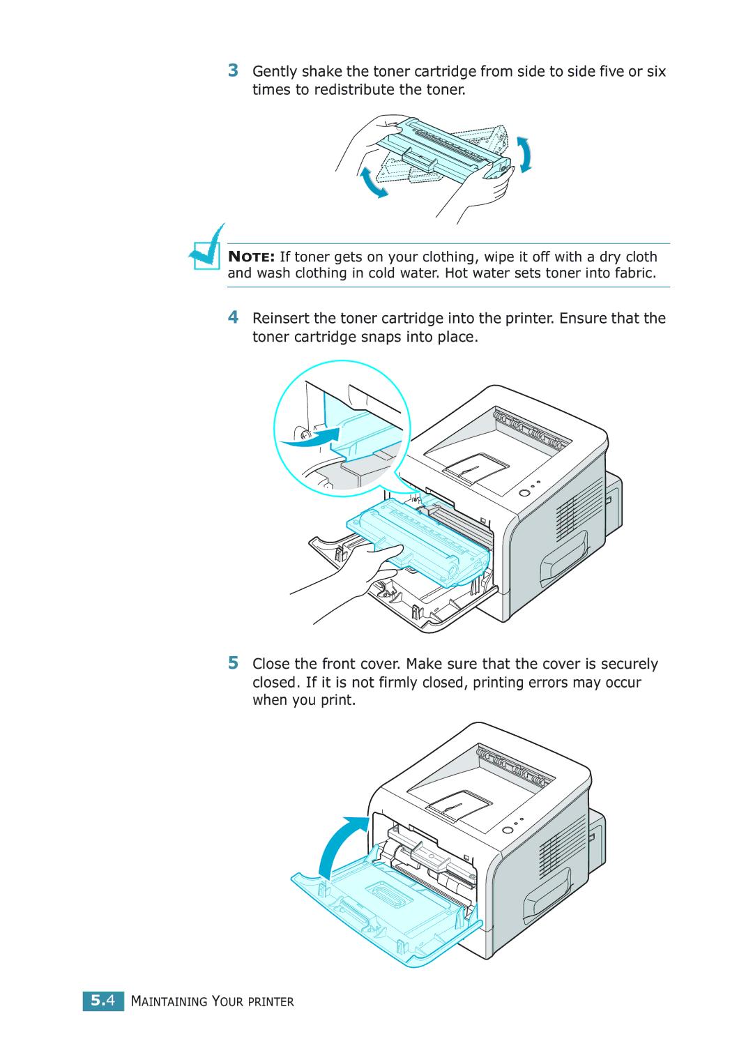 Samsung ML-2251NP manual Maintaining Your Printer 