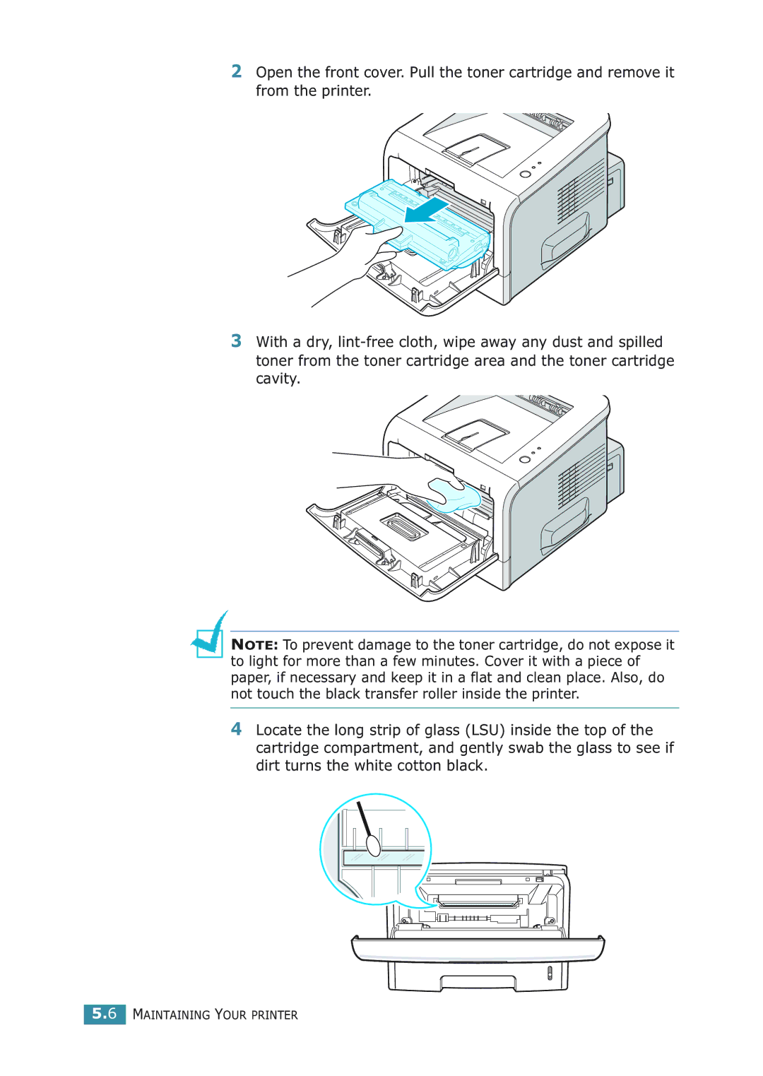 Samsung ML-2251NP manual Maintaining Your Printer 