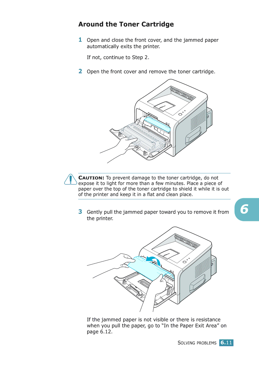 Samsung ML-2251NP manual Around the Toner Cartridge 