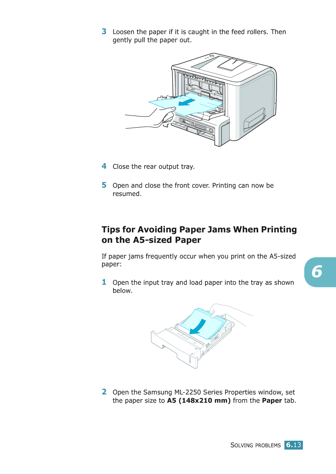 Samsung ML-2251NP manual Solving Problems 