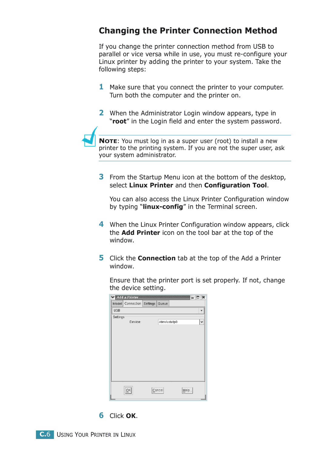 Samsung ML-2251NP manual Changing the Printer Connection Method 