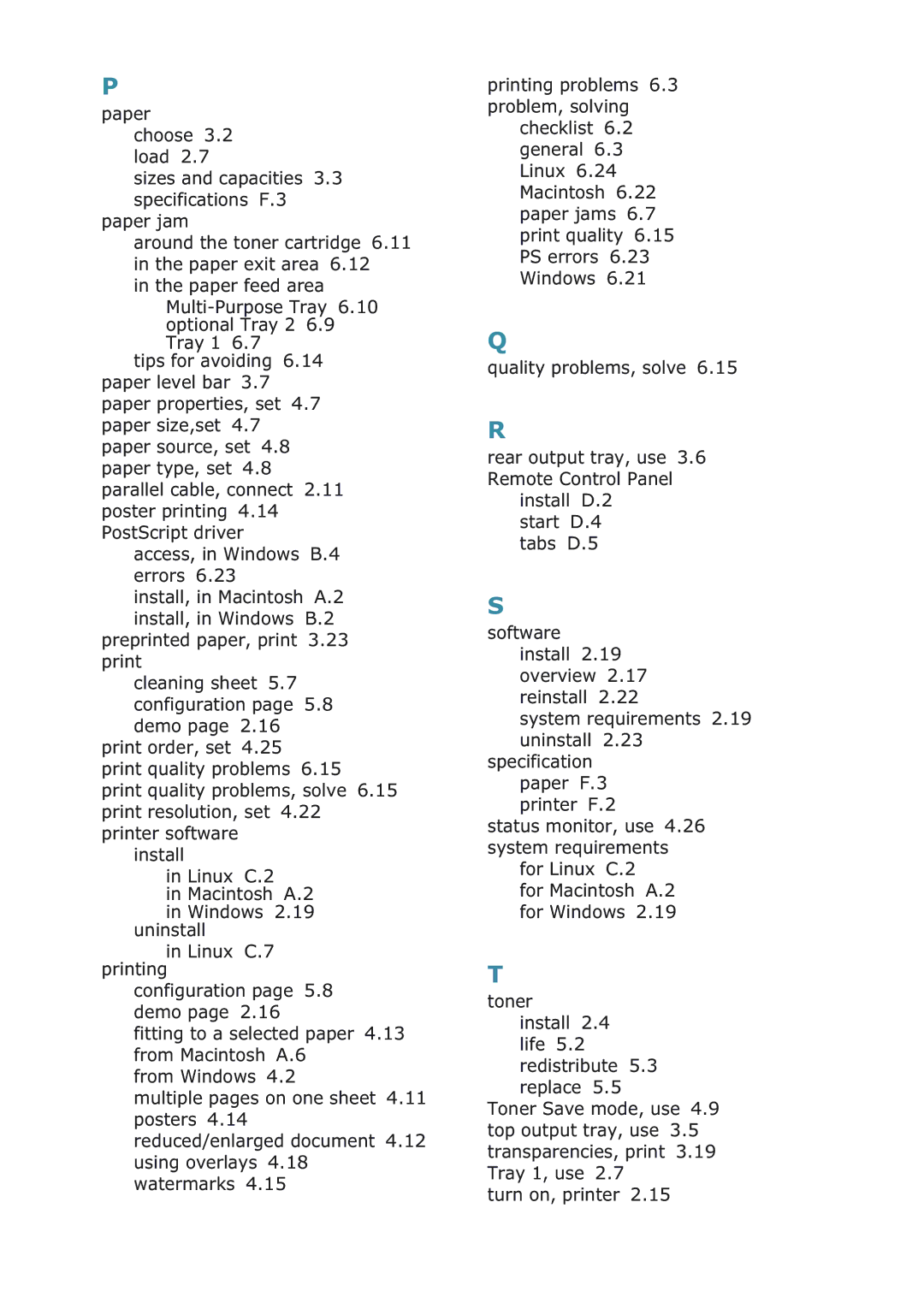 Samsung ML-2251NP manual 