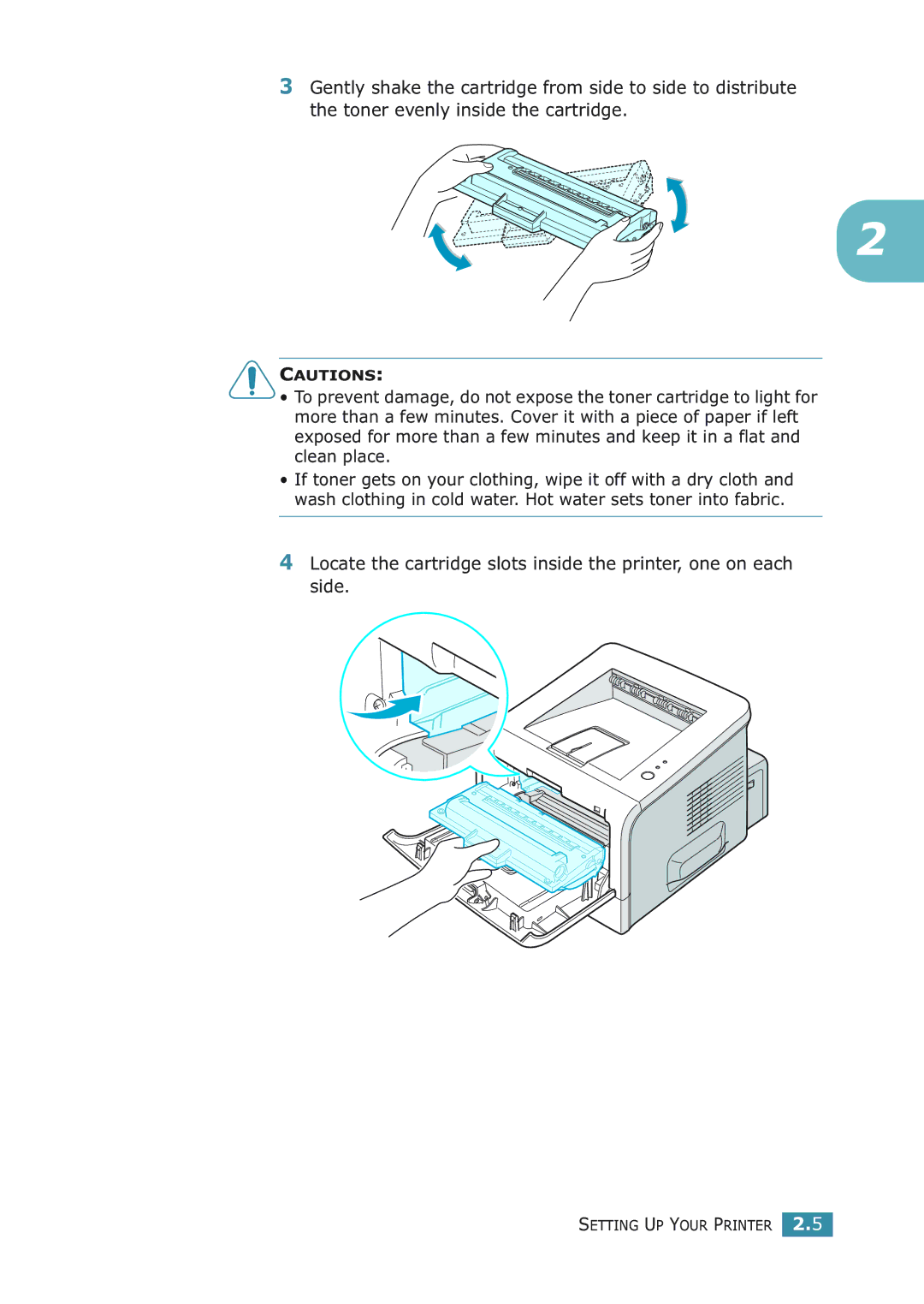 Samsung ML-2251NP manual Setting UP Your Printer 