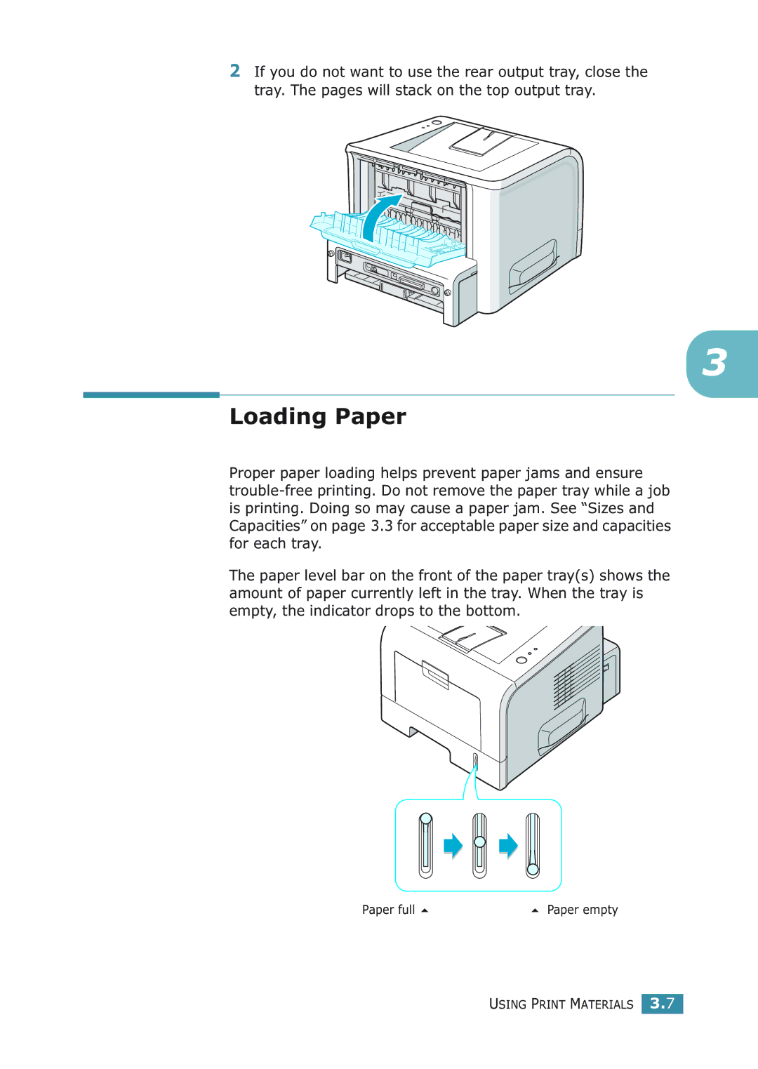 Samsung ML-2251NP manual Paper full 