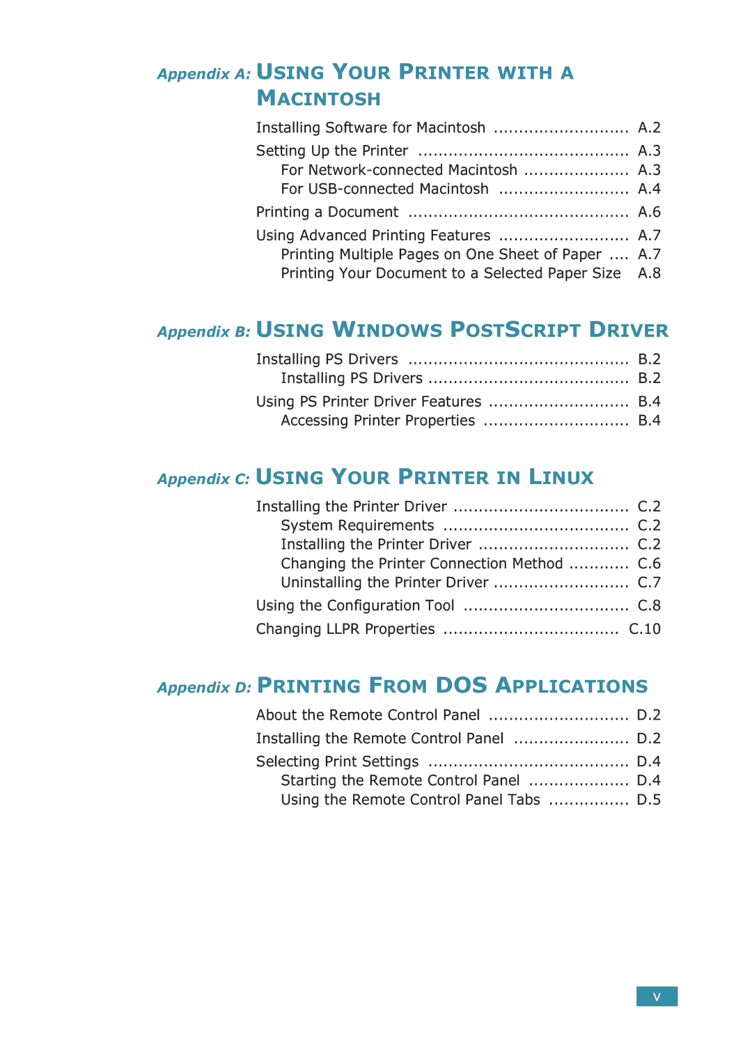 Samsung ML-2251NP manual For Network-connected Macintosh For USB-connected Macintosh, Installing PS Drivers 