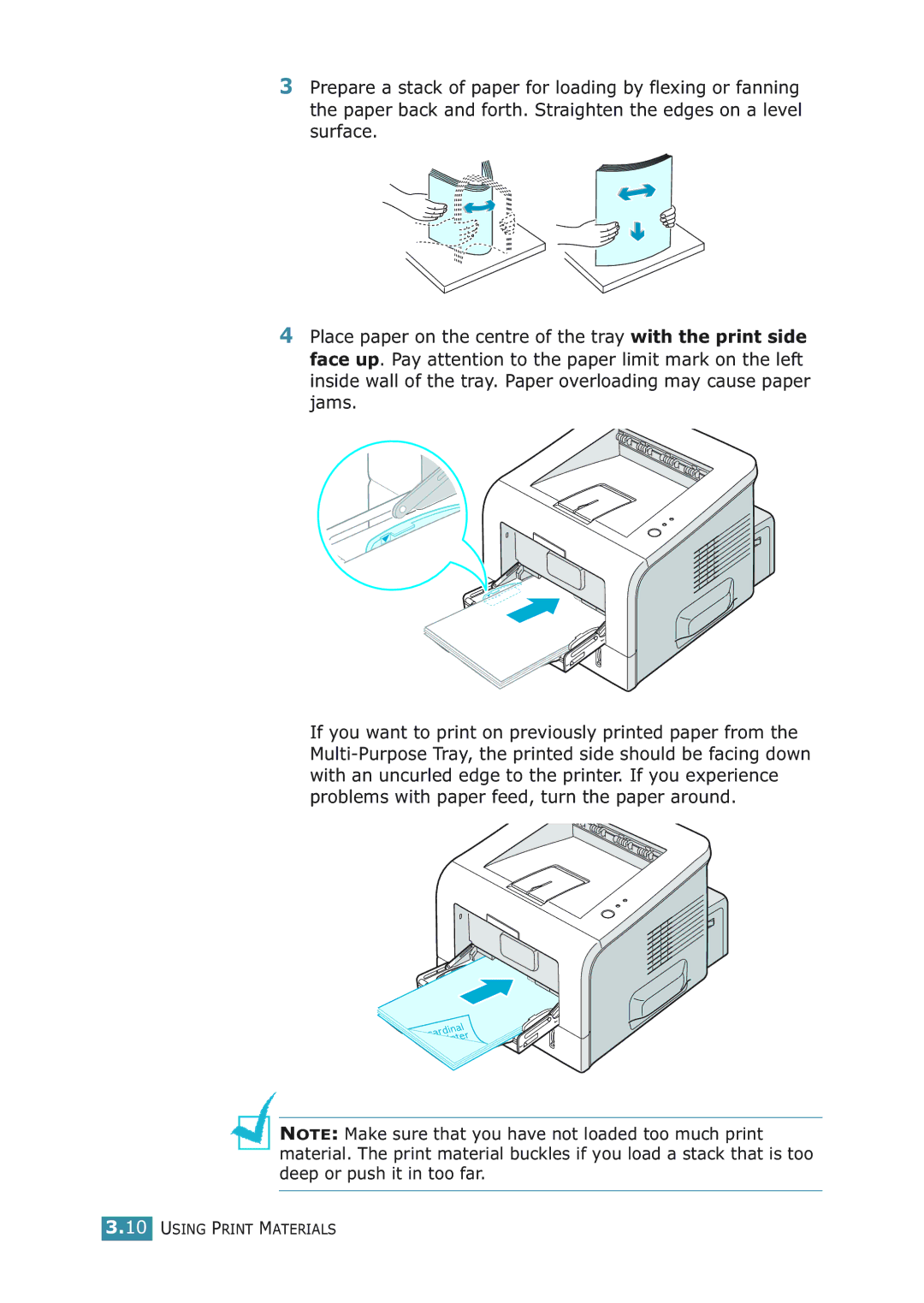 Samsung ML-2251NP manual Using Print Materials 